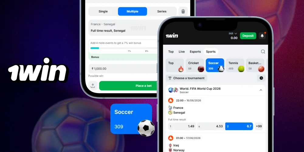 Betting on 1win football